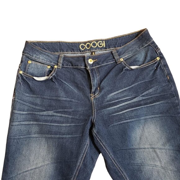 Coogi Womens Embroidered Capri Jeans Size 18w Blue Denim Casual Authentic Sexy - Picture 4 of 8